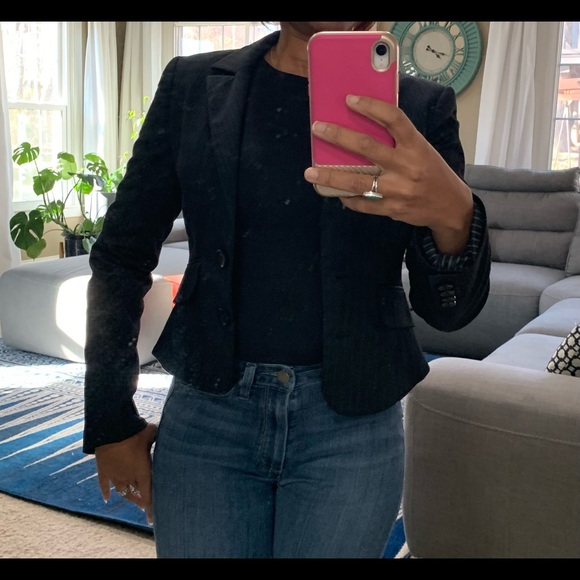 Express Jackets & Blazers - Black Pin-Striped Express Blazer, Size 0